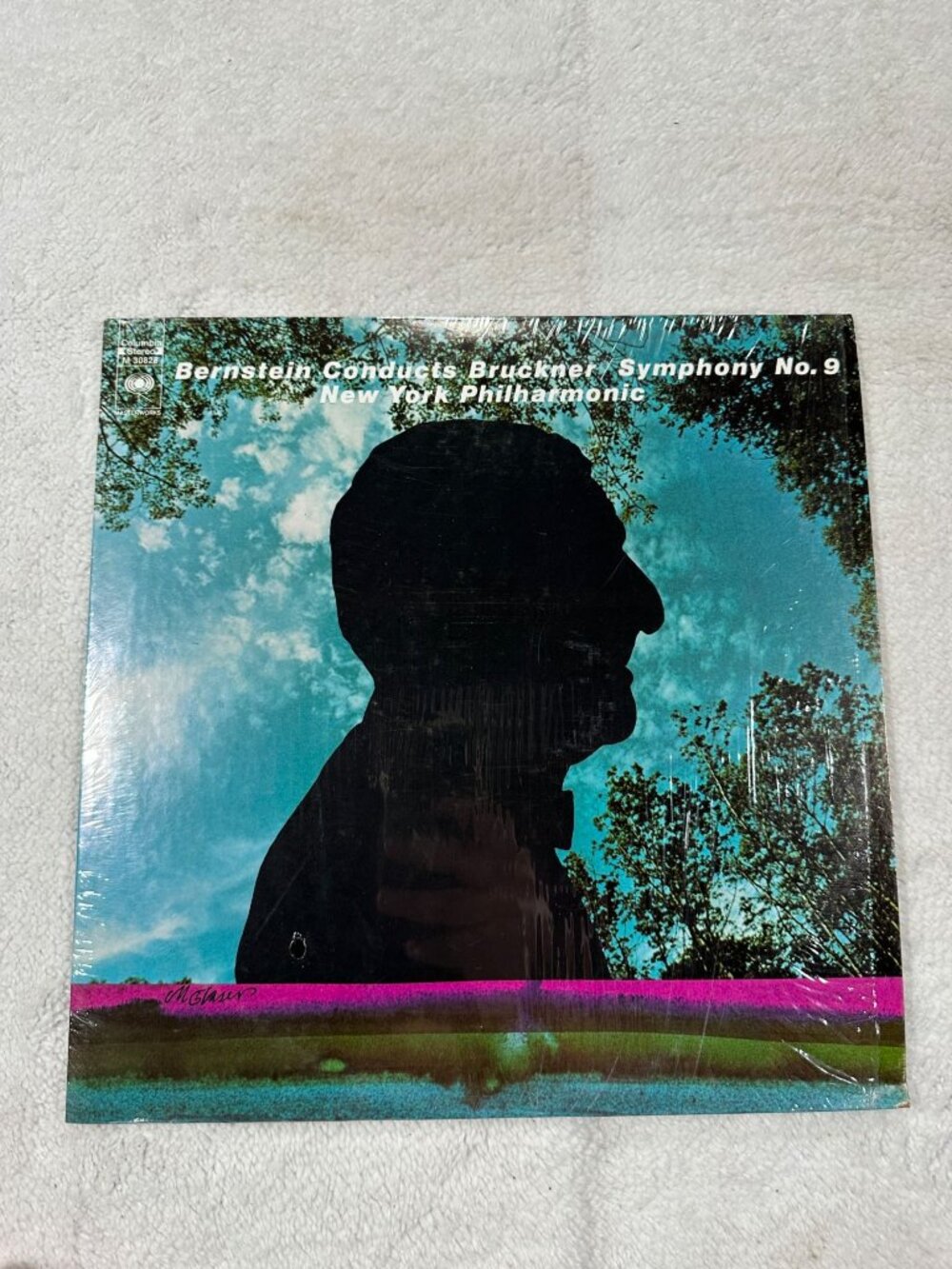 Bernstein Conducts Bruckner Symphony No. 9 Columbia LP 33 RPM Stereo Classical